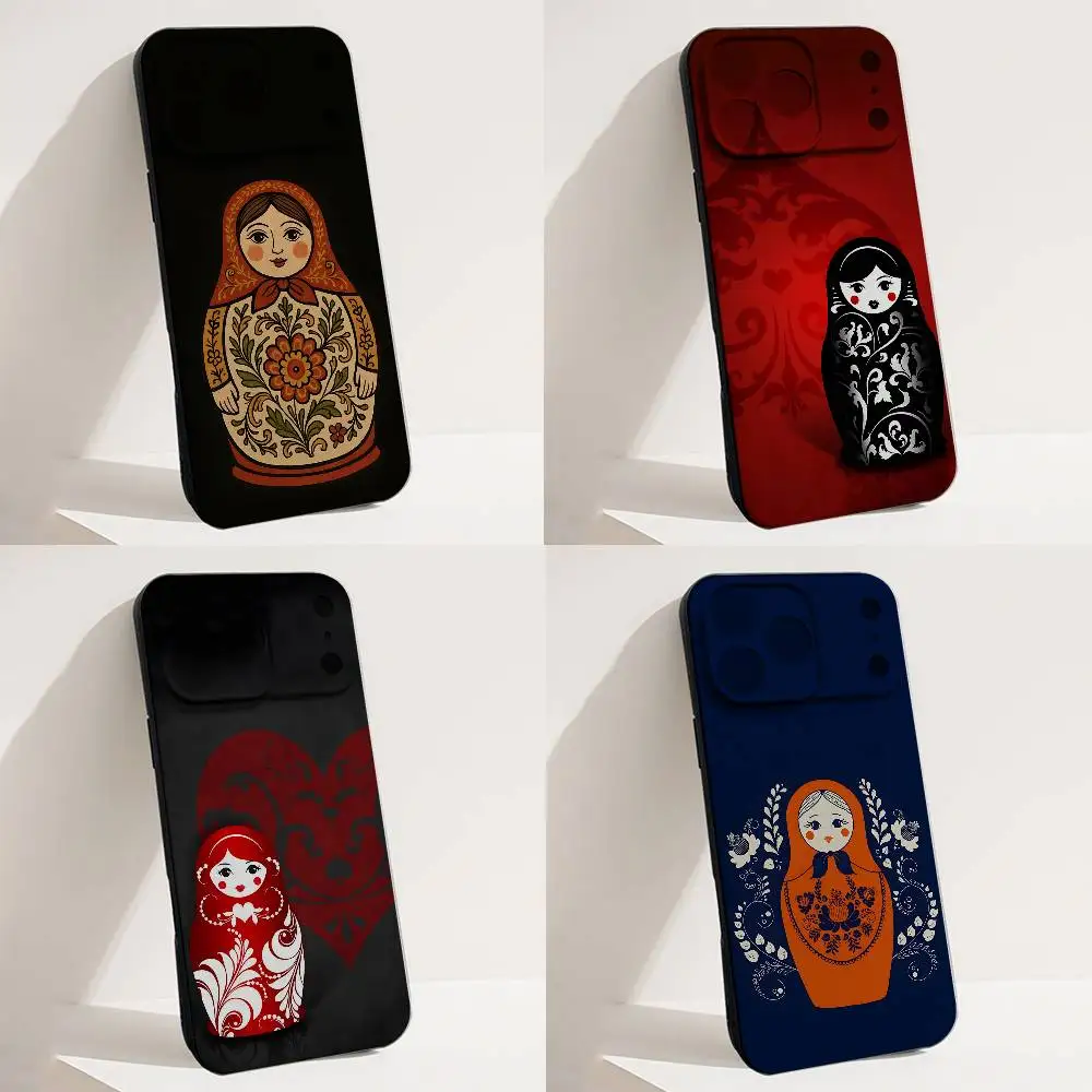 

Russian Doll Matryoshka Phone Case For iPhone 17,16,15,14,13,12,Pro,Max,Plus,E,SE4,Air,Mini Shockproof Cover Fit Funda