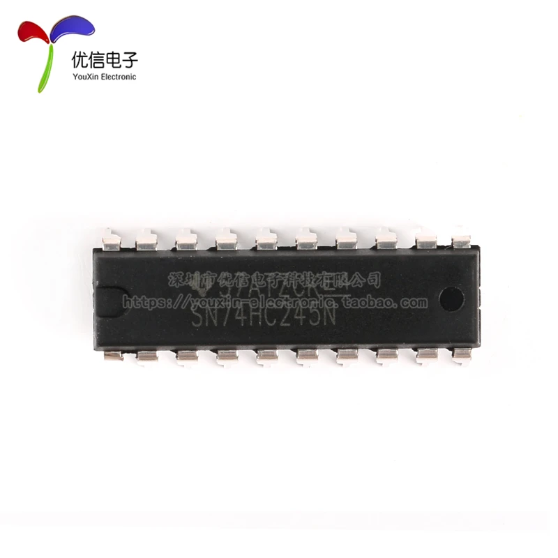 5Pcs/Original genuine direct insertion SN74HC245N eight phase three state bus transceiver logic chip DIP-20