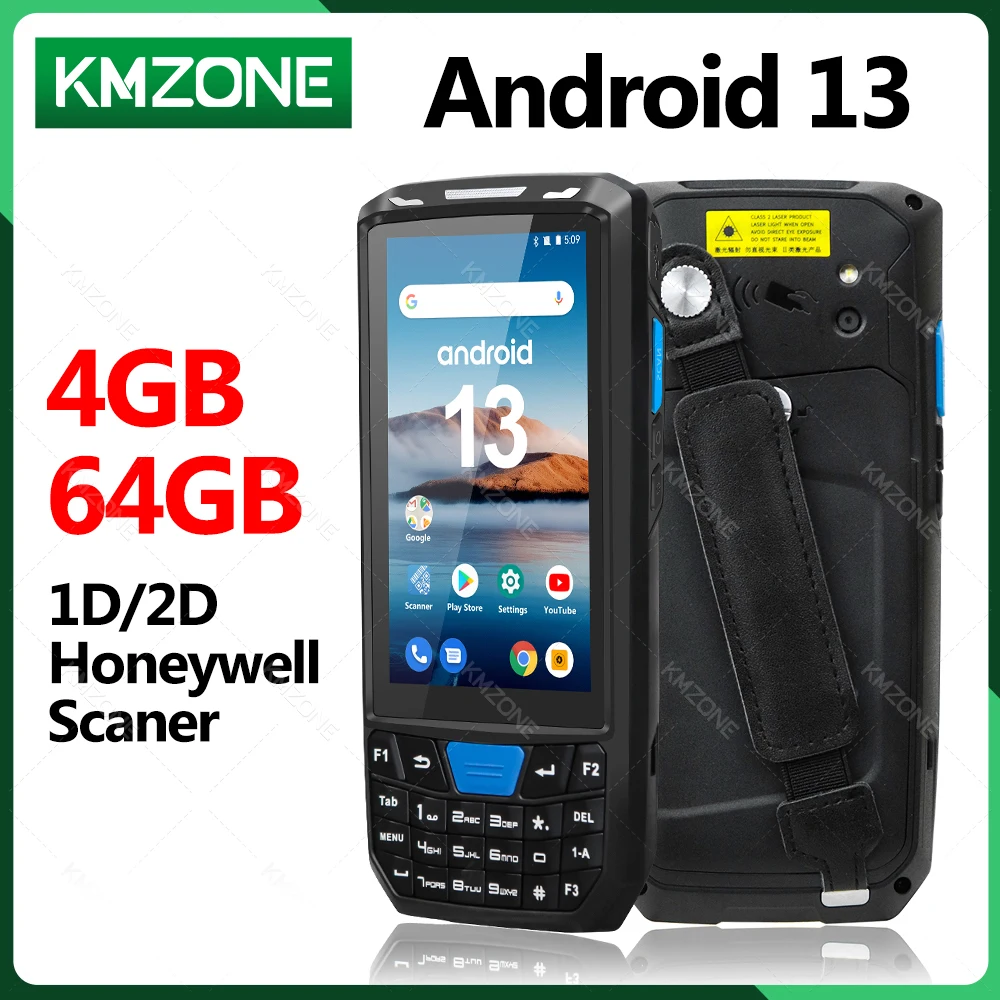 Honeywell 1D 2D Android 9 POS PDA Chắc Chắc Cầm Tay Nhà Ga PDA Dữ Liệu Thu QR Quét Mã Vạch Hàng Tồn Kho Không Dây 4G định Vị GPS NFC