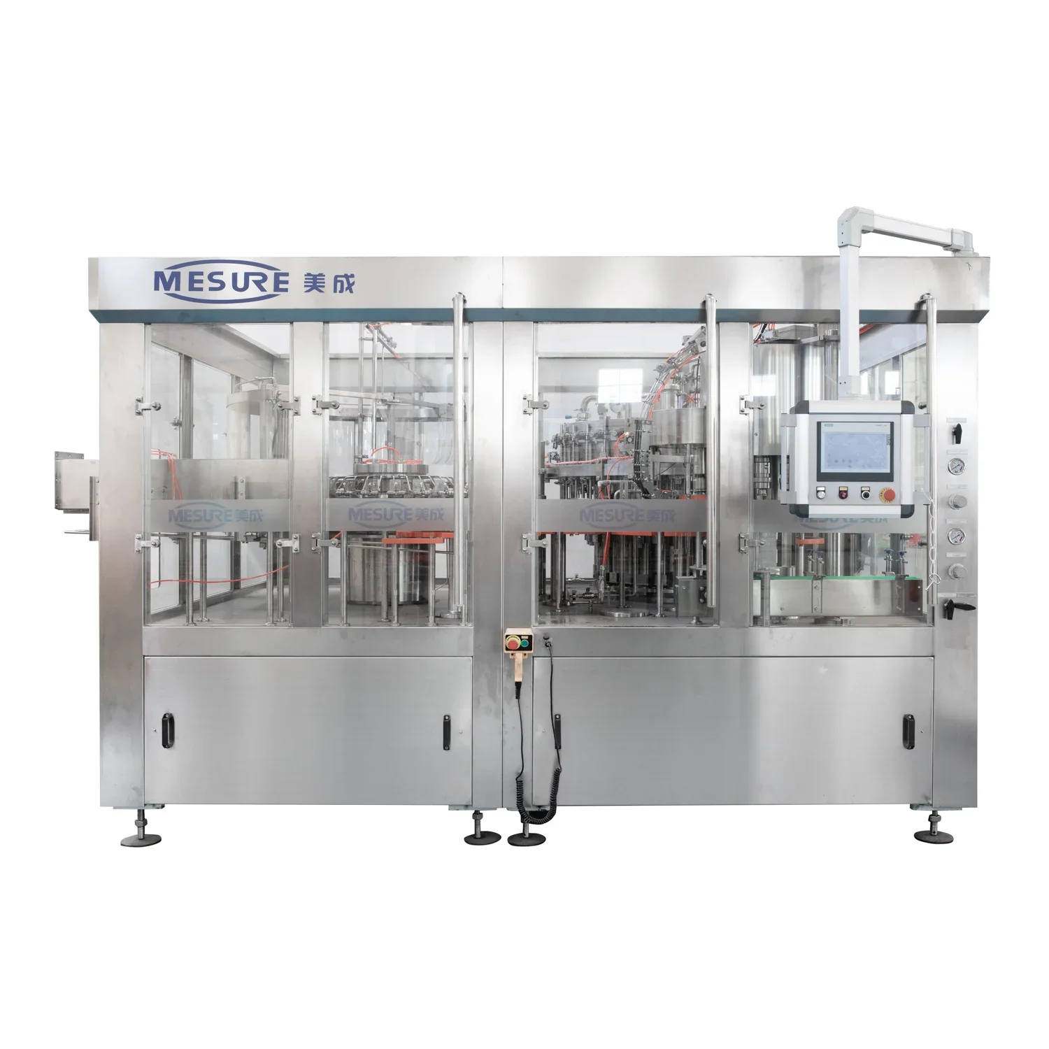 Completely Automatic Beverage Cold Tea Carbonated Soft Soda CO2 Juice Drink Beer Can Filling and Seaming Machine