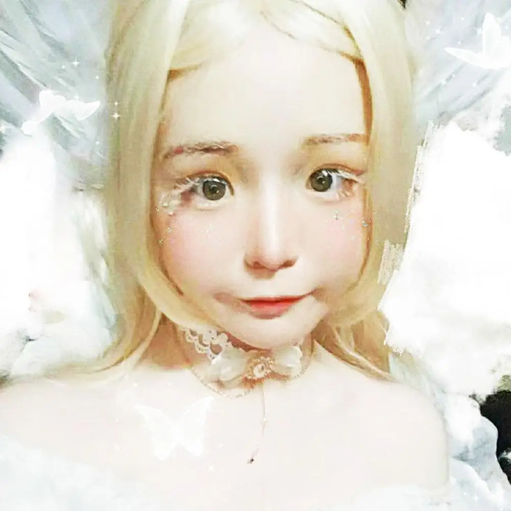 Mini  Fashionable Anime White False Eyelashes Convenient Makeup False Eyelashes Simulated   for Women