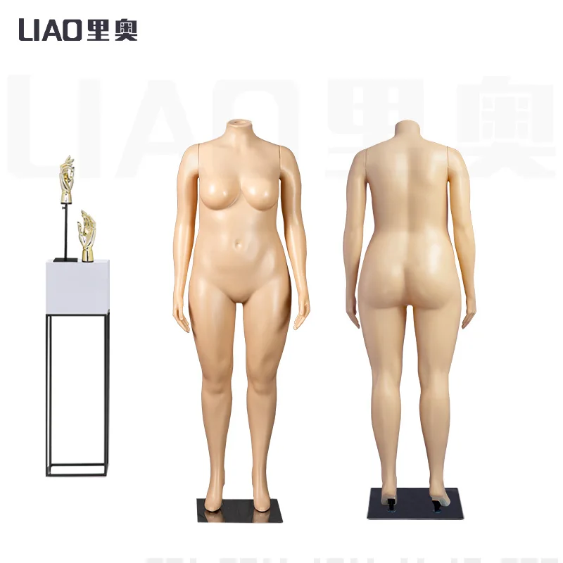 fat body mannequin women headless plastic Adult plus size dummy female Display For Clothes Store