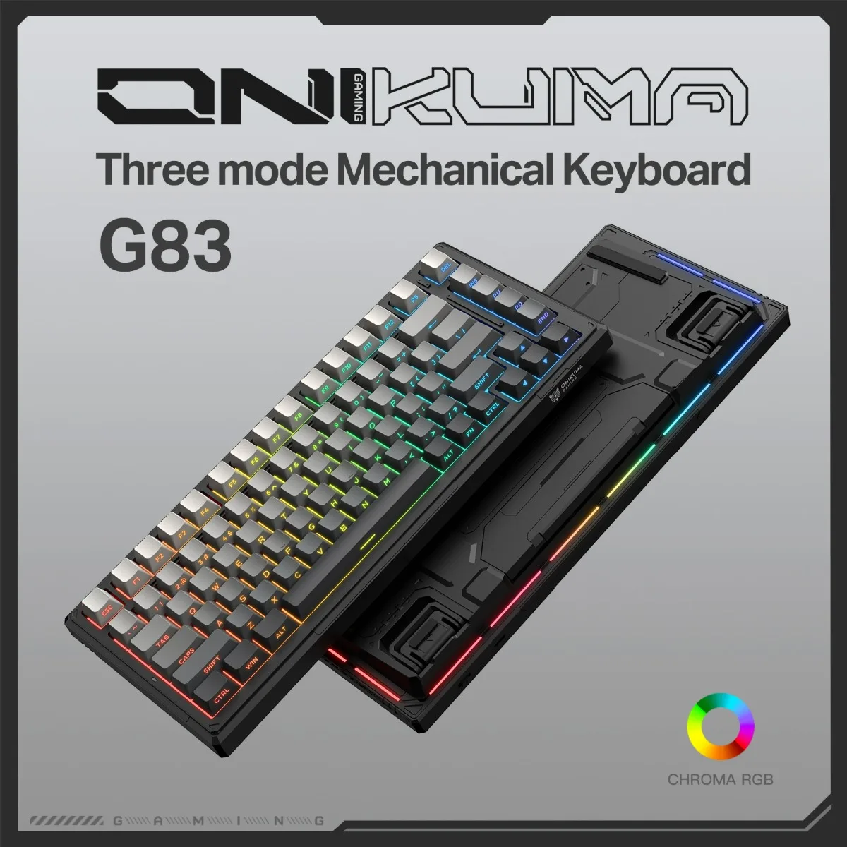 

ONIKUMA G83 Wireless Magnetic Keyboard RGB Customized Bluetooth Mechanical Keyboard for Android/iOS/HarmonyOS 8000Hz 0.01mmRT