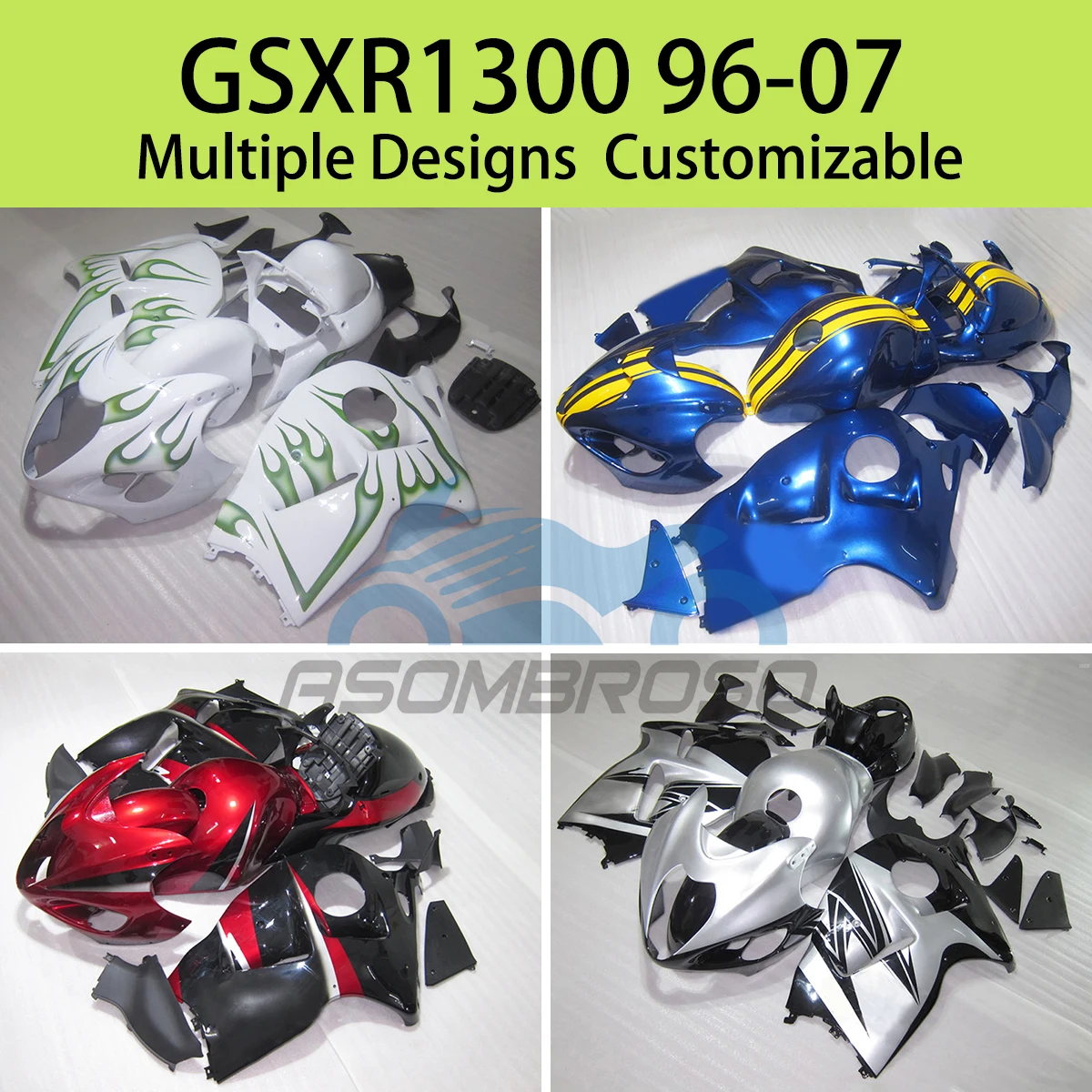 

GSXR1300 97 98 99 00 01 02 03 04 05 06 07 ABS Plastic Fairing Kit for SUZUKI GSXR 1300 1997-2007 Motorcycle Fairings