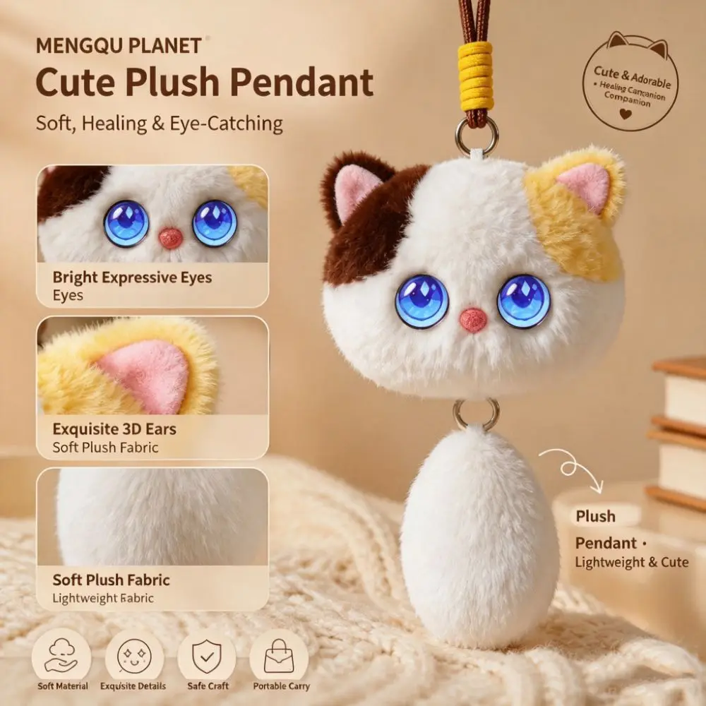 AI Continuous Dialogue AI Cat Intelligent Voice Communication Winking Interaction AI Companion KeyChain Personal Companion
