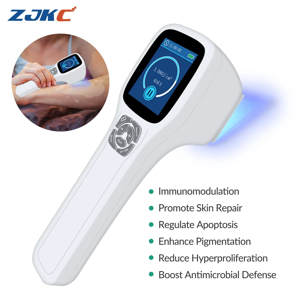 

ZJKC UVB Phototherapy 308nm Ultraviolet Light Therapy Device for Psoriasis Eczema Vitiligo Atopic Dermatitis Promote Skin Repair