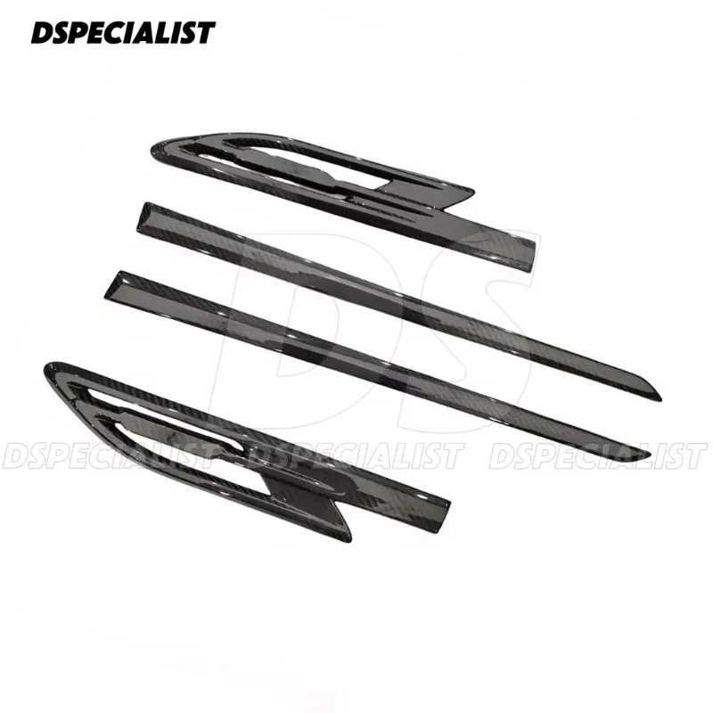 MSY Style Dry Carbon Fiber Fender Vent Trim for Bentley Bentayga 2021-2025 Side Wing Air Outlet Decor Cover