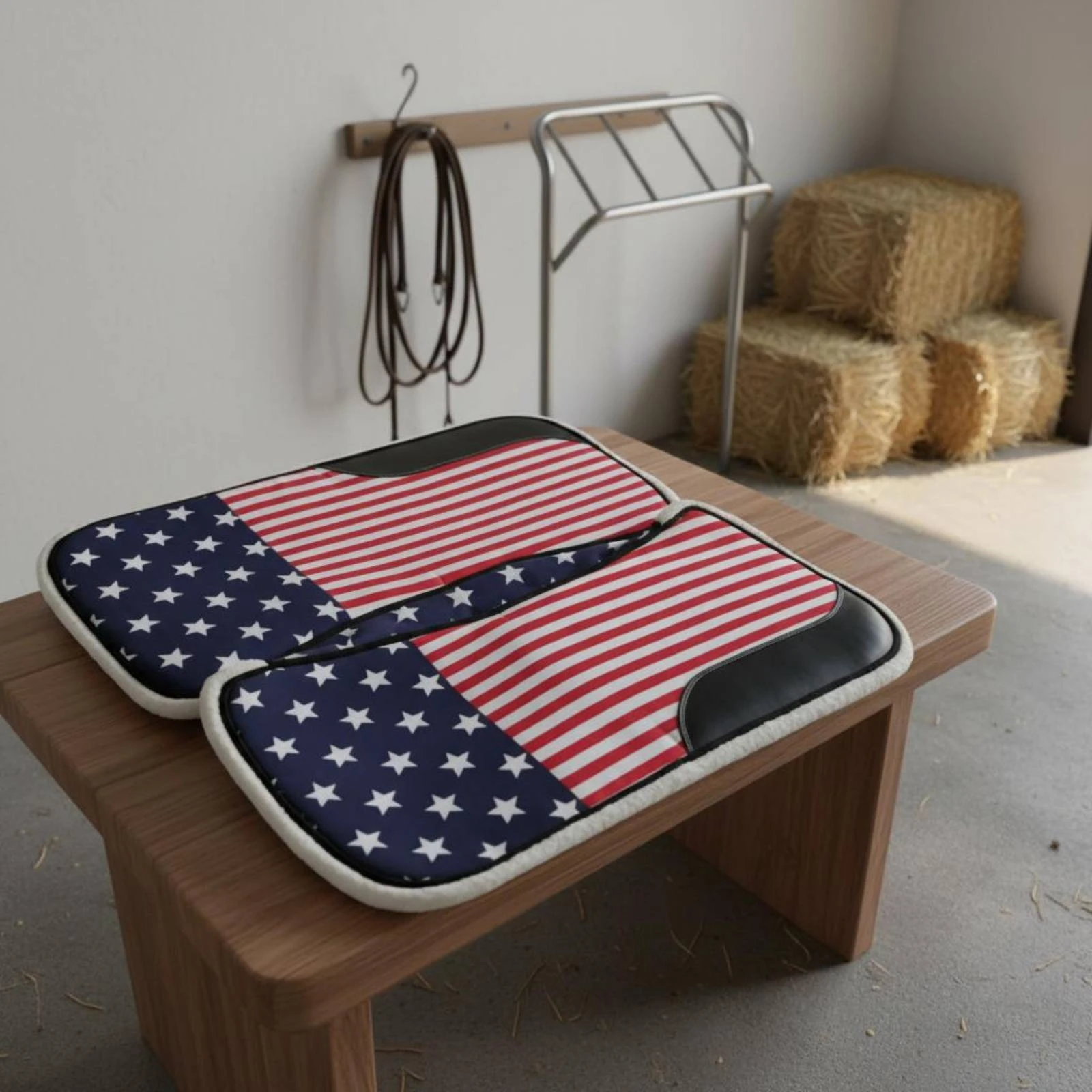 Western Saddle Pad Shock Absorbing Western Sweat Pad Saddle Blanket Thick Padded Riding Gear Comfortable