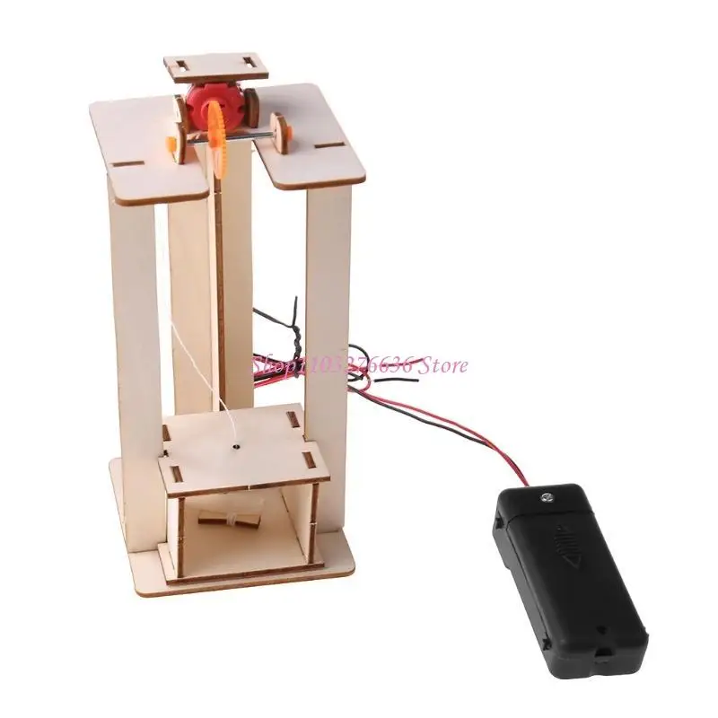 

R6FD DIY Электрический лифт модель модели детей мальчики игрушки Experiment Puzzles KI