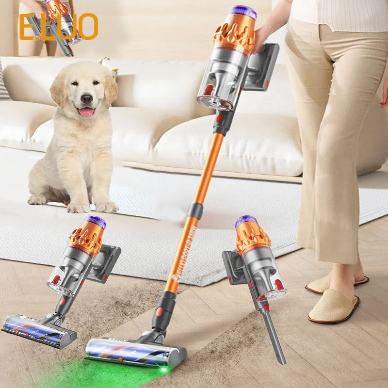 

E.LUO V15 Wireless Vacuum Cleaner 350W Power 6 in 1 LED Handheld Sweeper Mopping Machine for Rooms Floor Carpet Pet hair Car