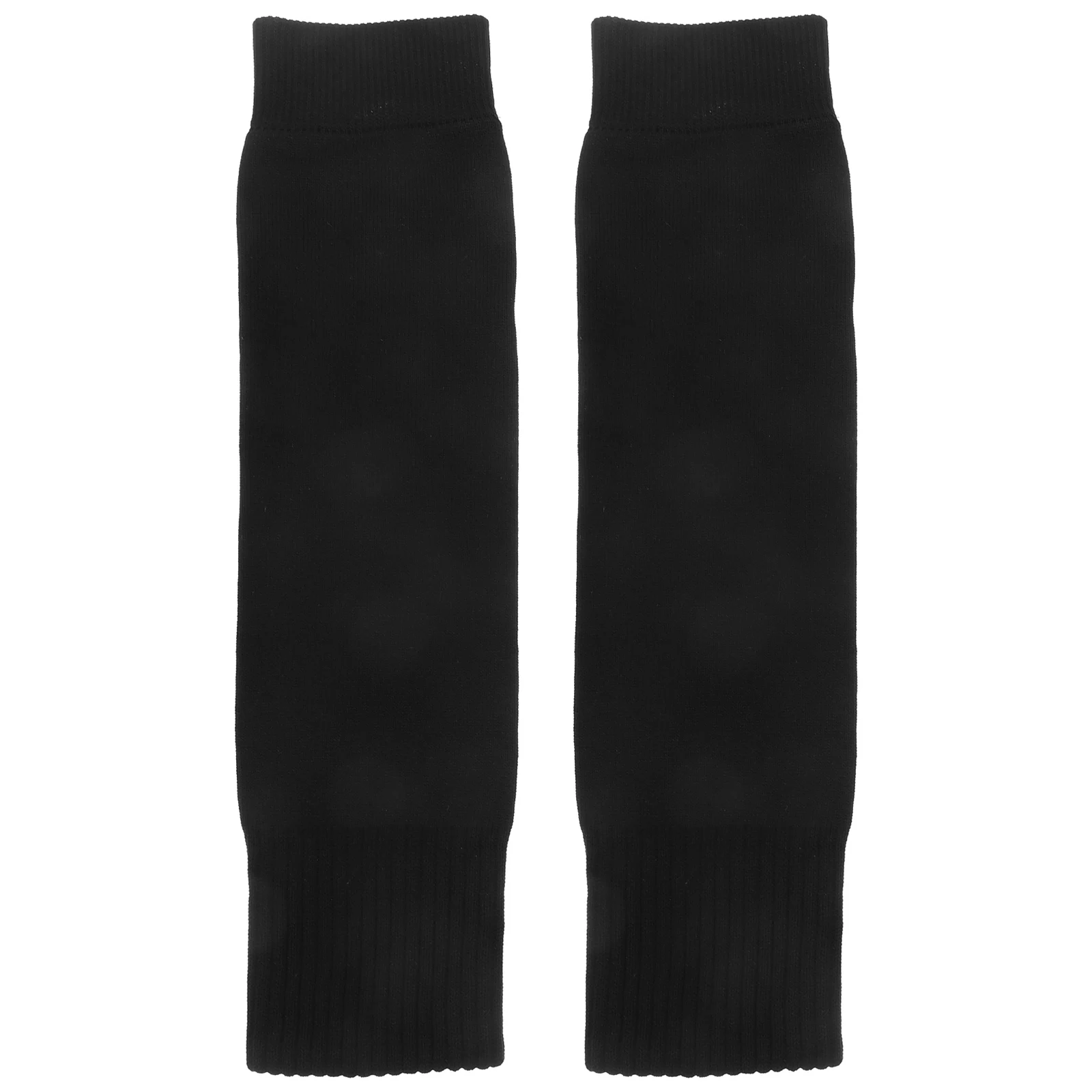

1pcs Football Socks Compression Stockings Calf Elastic Splints Shin Guard Lower Sleeves for Men Adult Black Size One Pair