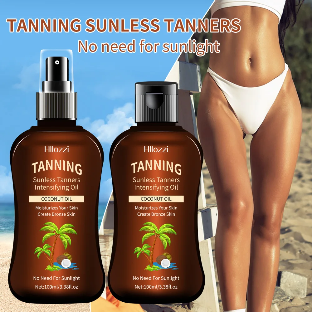 100ml Coconut Tanning Oil Sunless TannersIntensifying Oil Sunless TannersIntensifying Oil New Summer Products