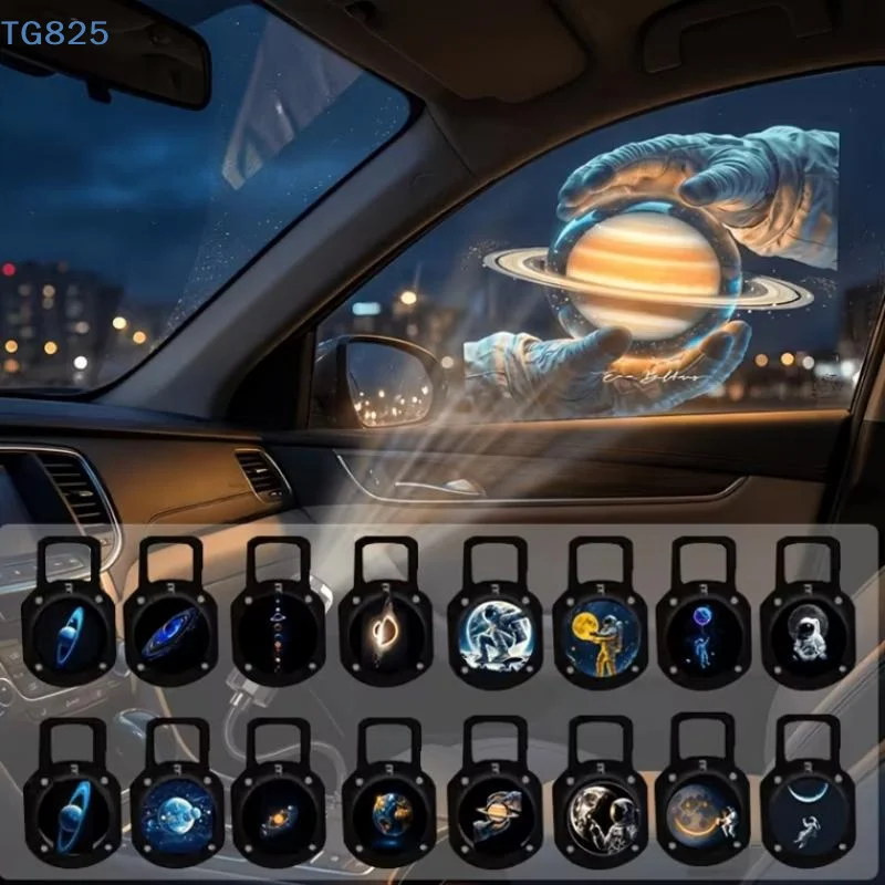 【AN】【SA】Creative Planet & Astronaut Pattern Themes USB LED Projection Light For Room Ceiling Background Decoration