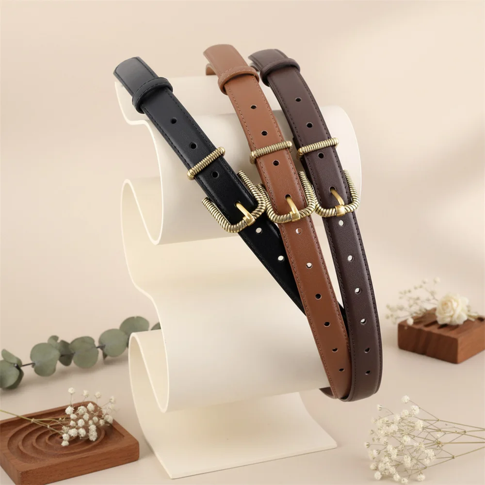 korean-style-women's-genuine-leather-belt-casual-waistbelt-trousers-clothing-accessories-gold-color-buckle-belts