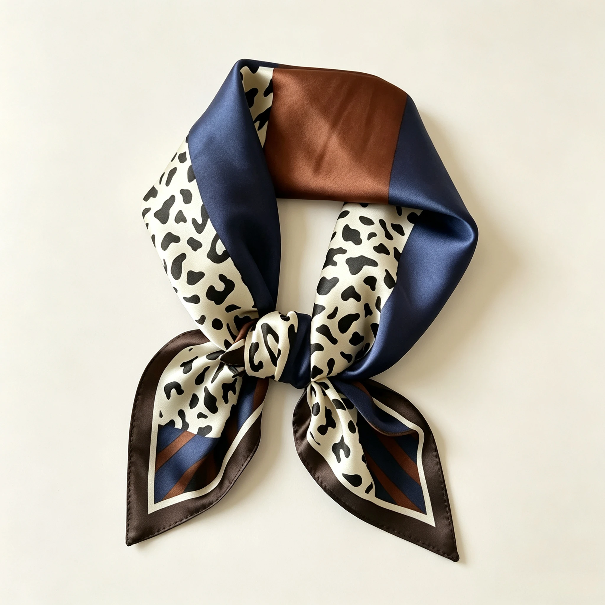 Women'S Accessories For Neck - Petit foulard en satin à imprimé