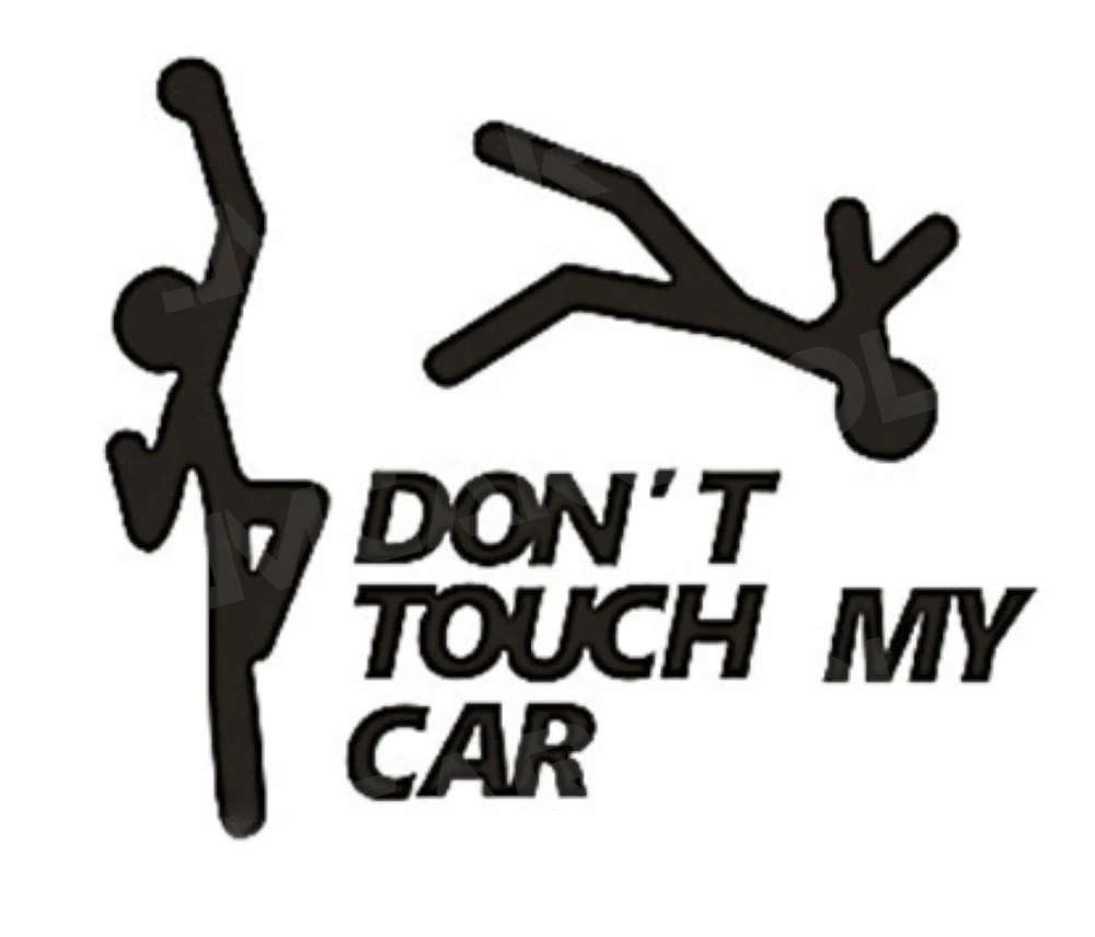 Funny Car Sticker Dont Touch My Car Black White Red Blue Orange Color Decals Stickers Creative Auto Decal Exterior Decoration - view 6