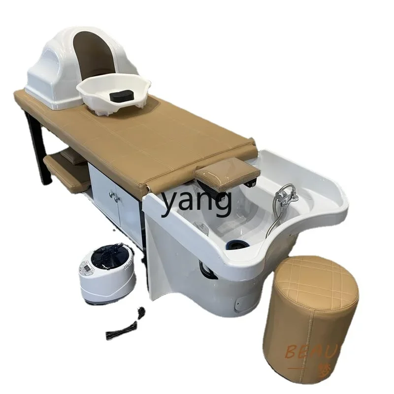 Yjq Head Therapy Shampoo Chair Barber Shop Flat Hair Salon for Hair Salon Haircut Flushing Bed