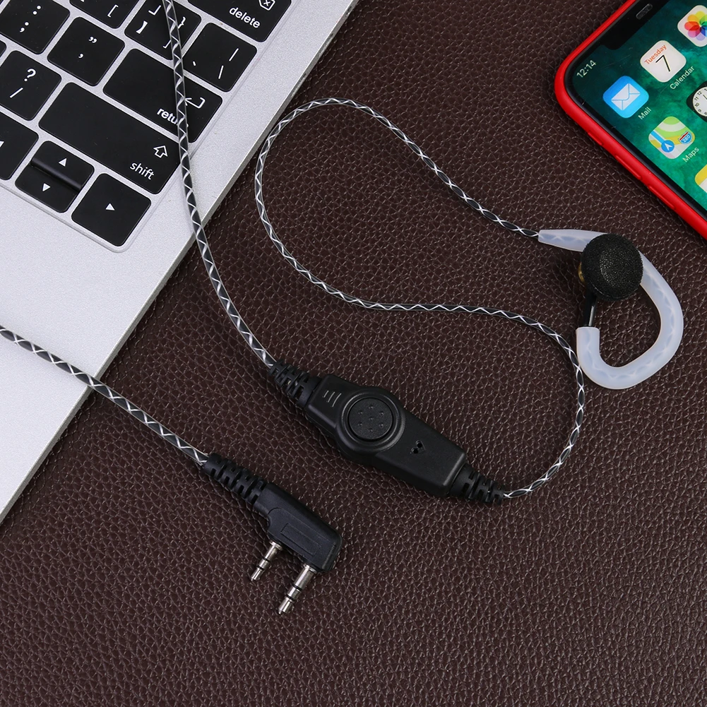 K-type 2pin auricolare auricolare cuffia auricolare multifunzionale Walkie Talkie accessori per cuffie per Kenwood KPG Baofeng