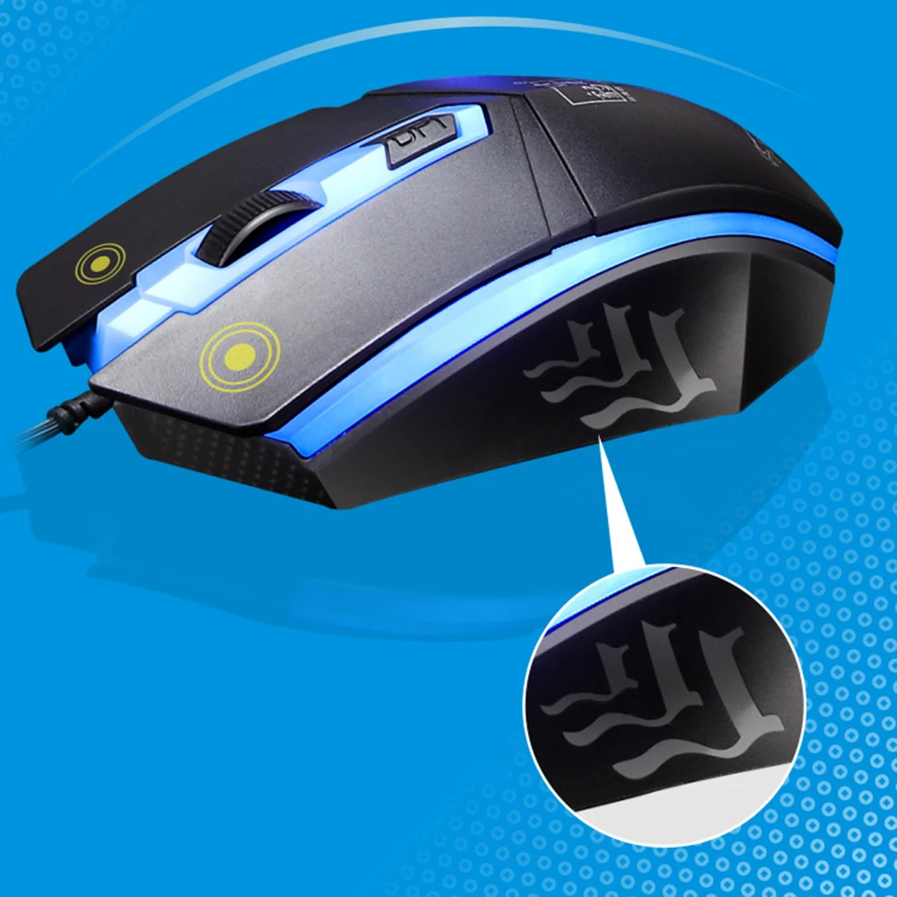

Keyboard and Mouse Set Comfortable Wired Computer Shine Gaming Mechanical Backlight