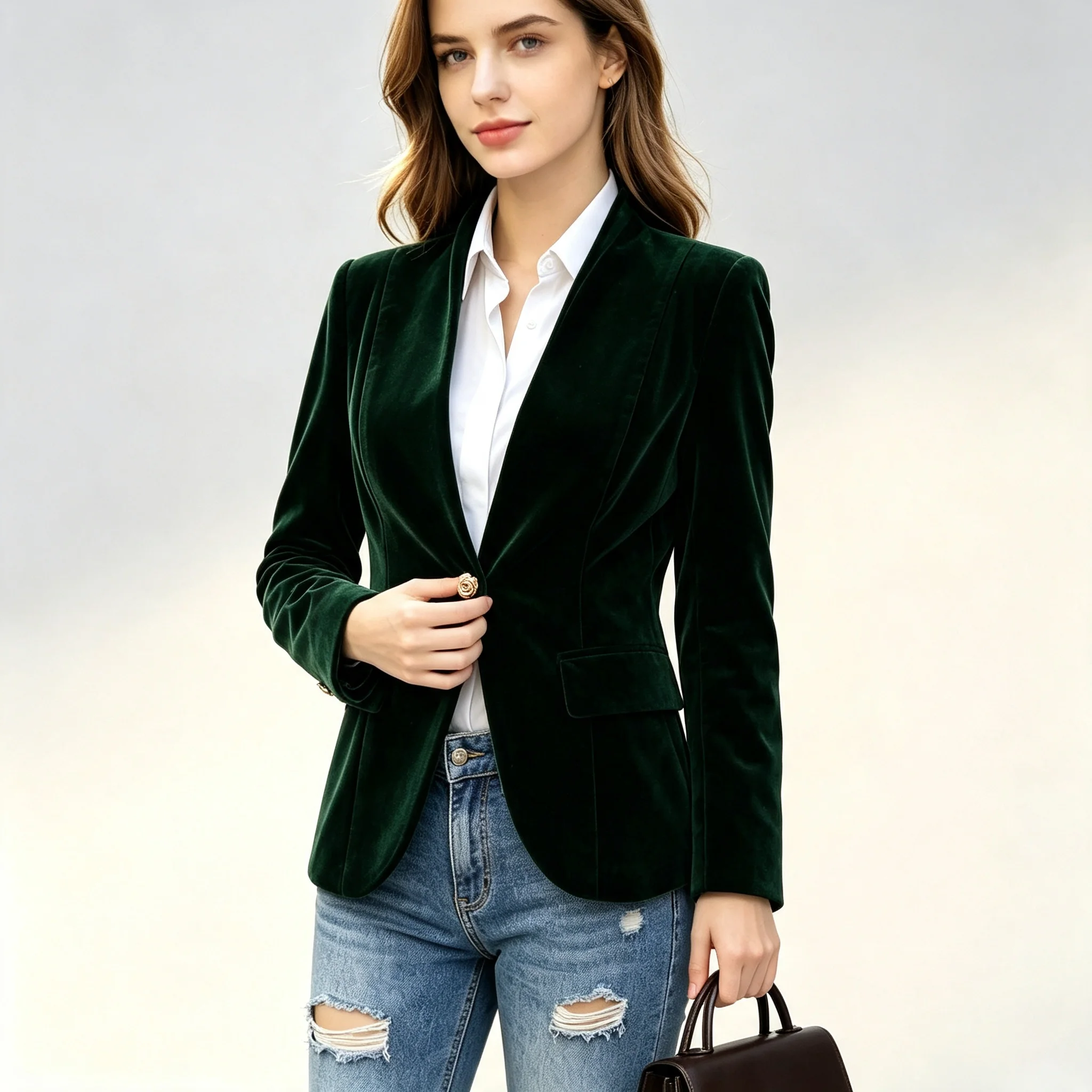 Elegant Women Velvet Blazer Ja - Velvet Blazer Vintage review and price