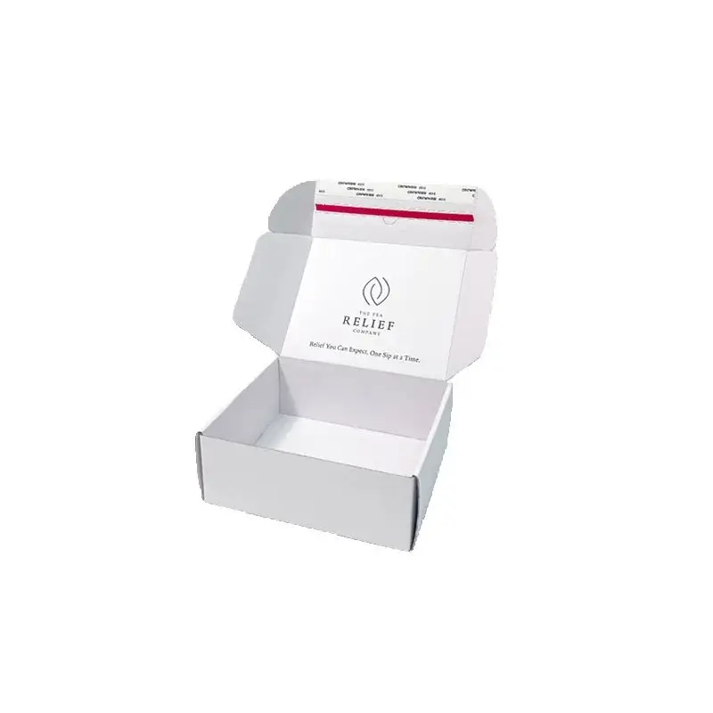 Custom Designed Cardboard Gift Socks Mailing Box｜Rigid Corrugated Shipping Mailer｜Embossed Paper Board Packaging