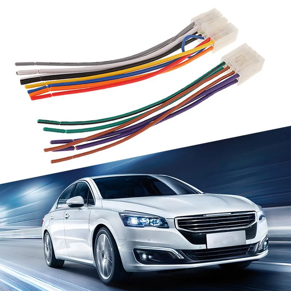 Car Audio Wire Harness Adapter for Toyota Vehicles with 10 Pin and 6 Pin Connectors Suitable for Stereo Installation