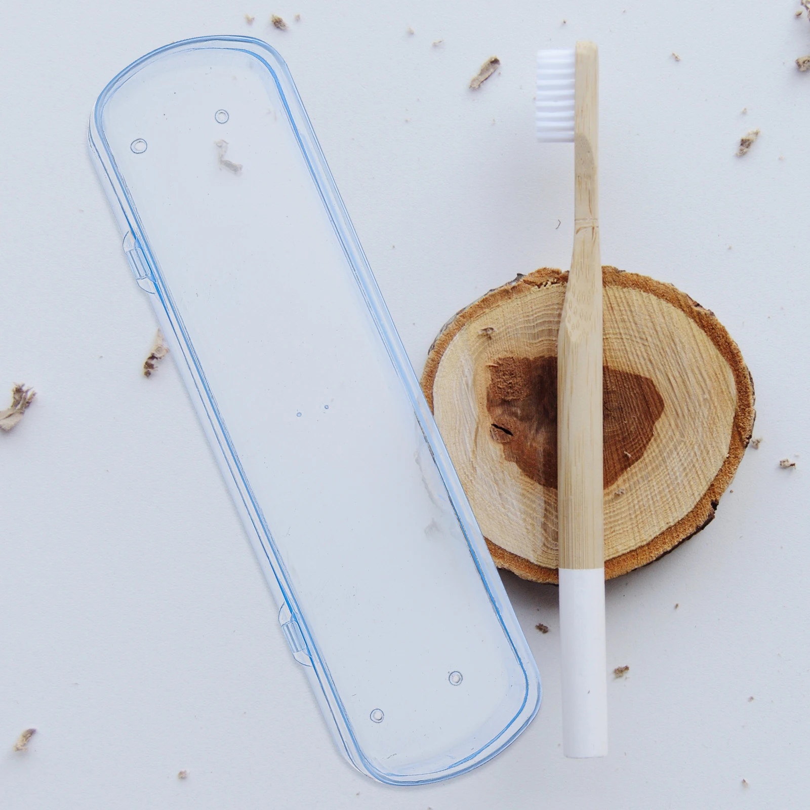 

4Pcs Toothbrush Box Travel Business Organizer Pp Storage Portable Holders Good Material Oral Cleaning