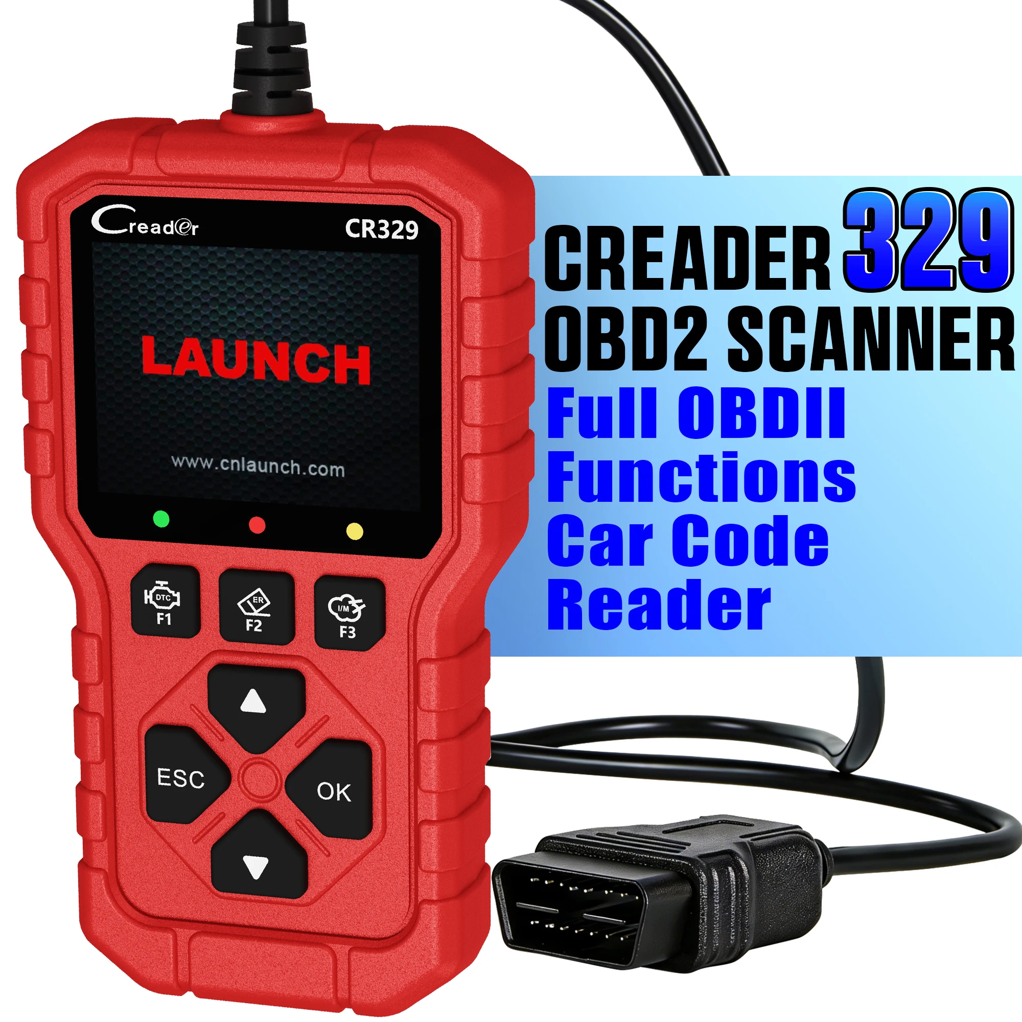 launch-x431-creader-329-obd2-scanner-tools，professional-automotive-scanner-check-engine-free-update