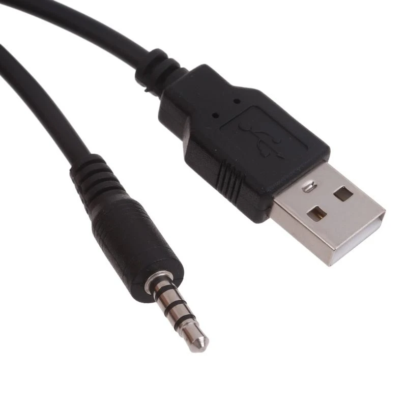 103F Dashboard Panel USB + 3.5mm Connector USB AUX Flush Mount Cable Water Resistant Extension Wire Cord 100cm/39.37in