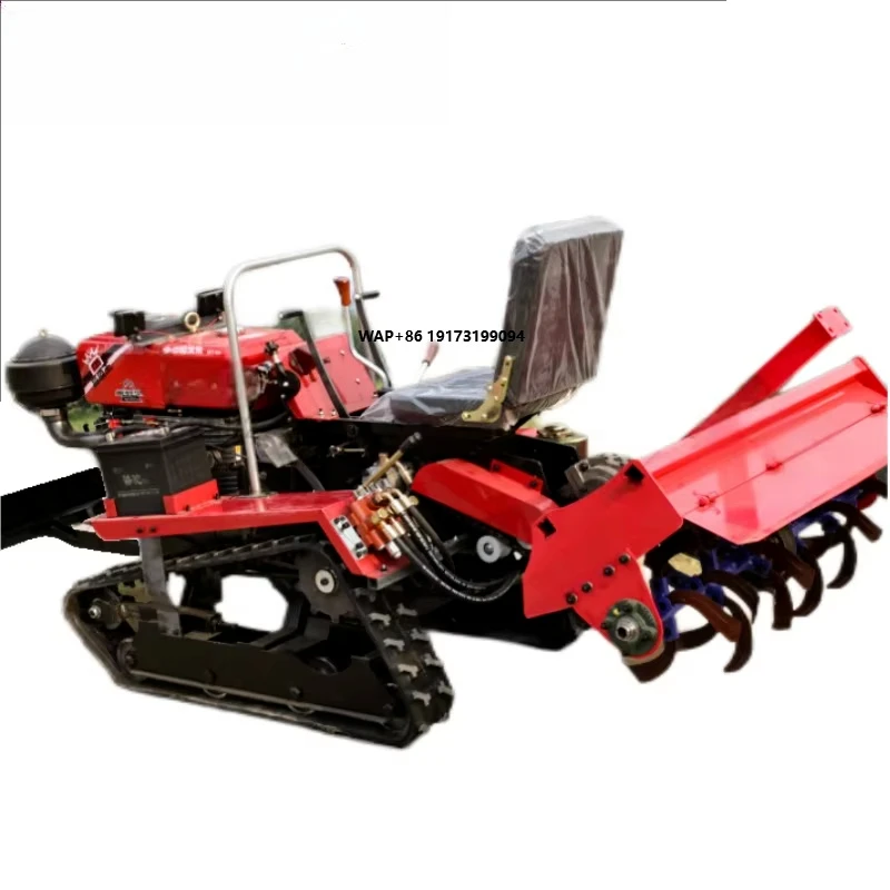 25HP 35HP 40HP Tractor Multi-Functionality Mini Tractors Cultivator Crawler Tiller Track Rotary Motormotoculteur