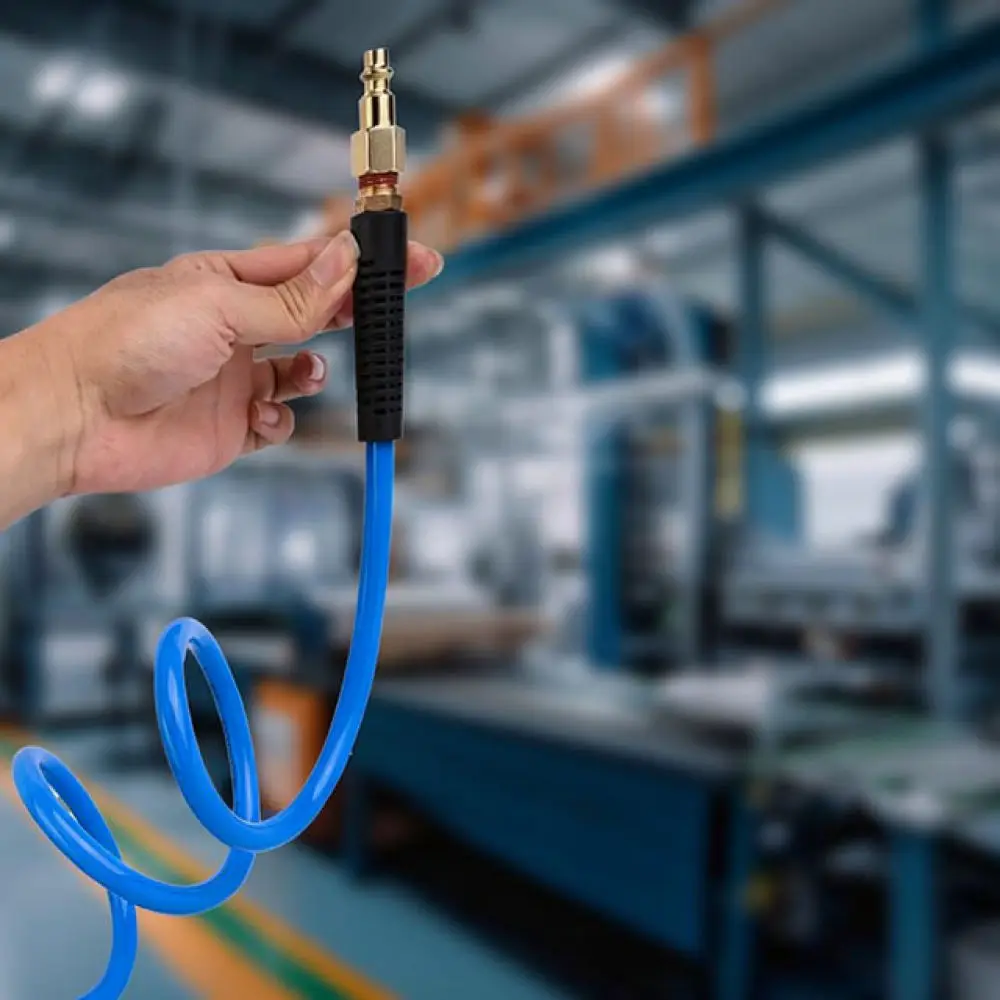 Pneumatic Hose Pipe 7.5M For Leihuojian Air Tool Accessory Polyurethane Material With 1/4 NPT Brass Quick Coupler Kit