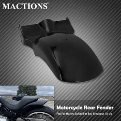 Motorcycle Rear Fender Metal Mudguard Cover Without Light Short Fender For Harley Softail Fat Boy FLFB Breakout FXBR 2018-Up