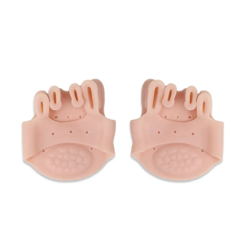1pair New Silicone Bunion Corrector Thickened Shock Absorbing Toe Separators Breathable Forefoot Pads Foot Care