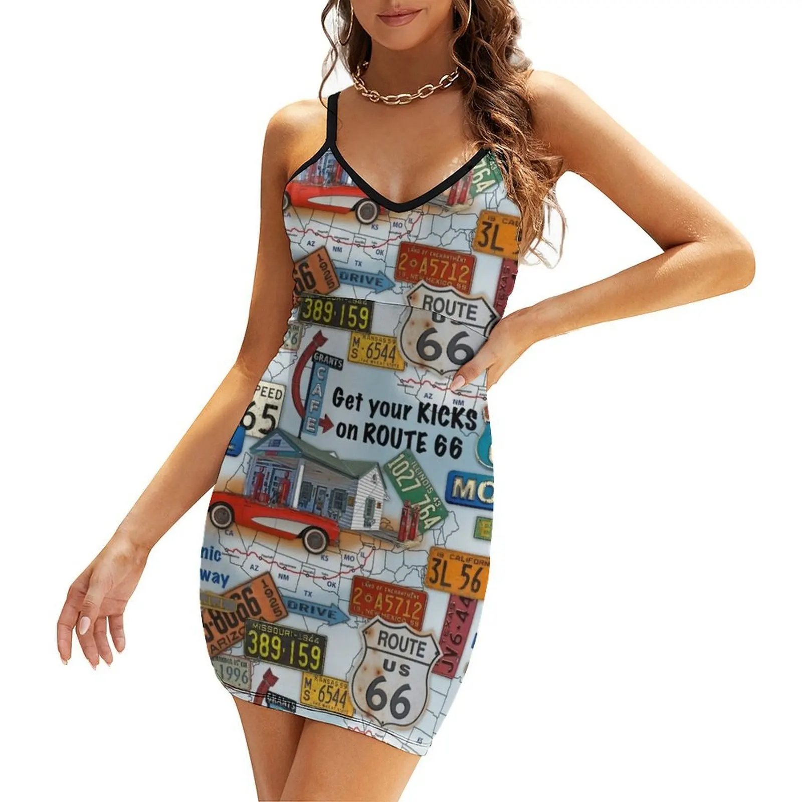 

Route 66-JP3933 Sling Dress dress summer women's clothing trend 2025 women evening dress women's evening dresses