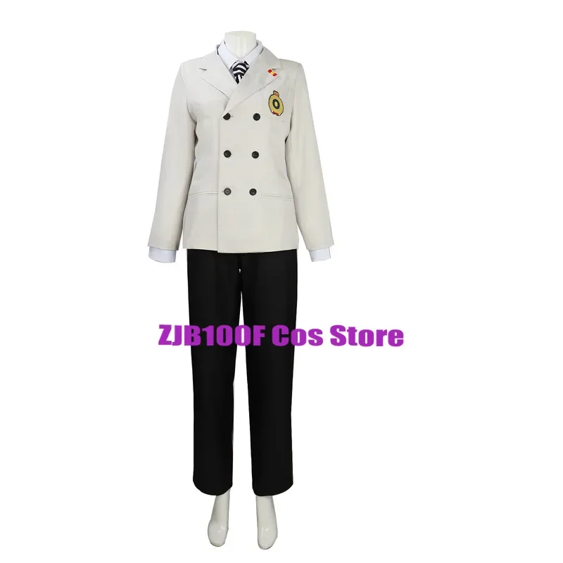 Goro Akechi Cosplay Costume pour hommes, uniforme de corbeau, vêtements de jeu en pli trempé, Anime Mortgage 5