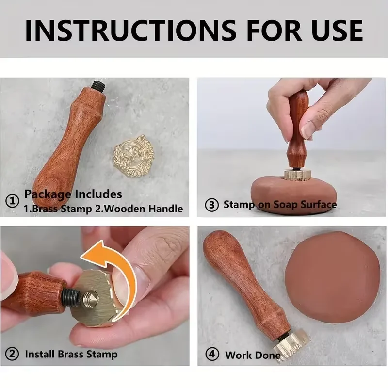 مخصص الفخار ختم شخصية الطين ختم اسم ختم مع تصميم شعارك DIY بها بنفسك صابون الجليد كوكي الشوكولاته النمط الإبداعي
