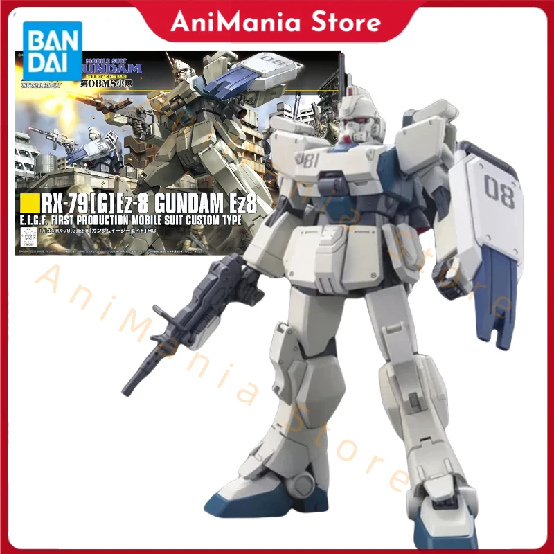 

Bandai Original GUNDAM Anime Model HGUC Series 1/144 RX-79[G] Ez-8 GUNDAM Ez8 Action Figure Assembly Model Toys Gifts for Kids