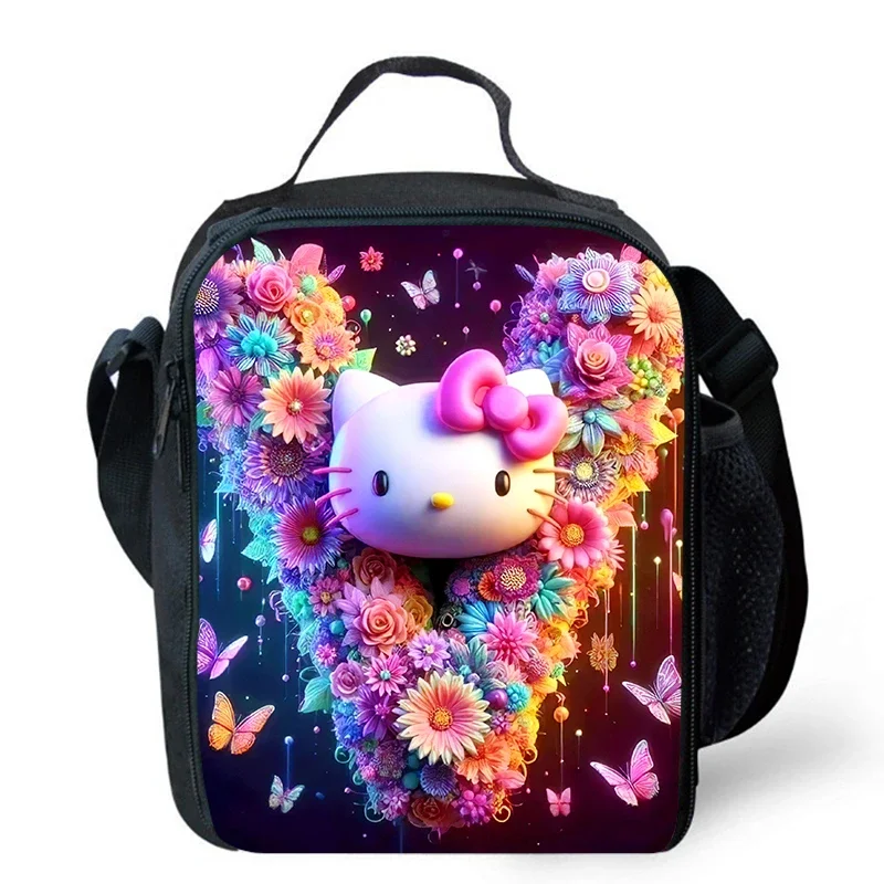 

Сумки для обеда для детей, школьные сумки для пикника с героями мультфильмов Hel-loK-it для девочек, большие детские изоляционные сумки-холодильники для детей от 4 до 10 лет