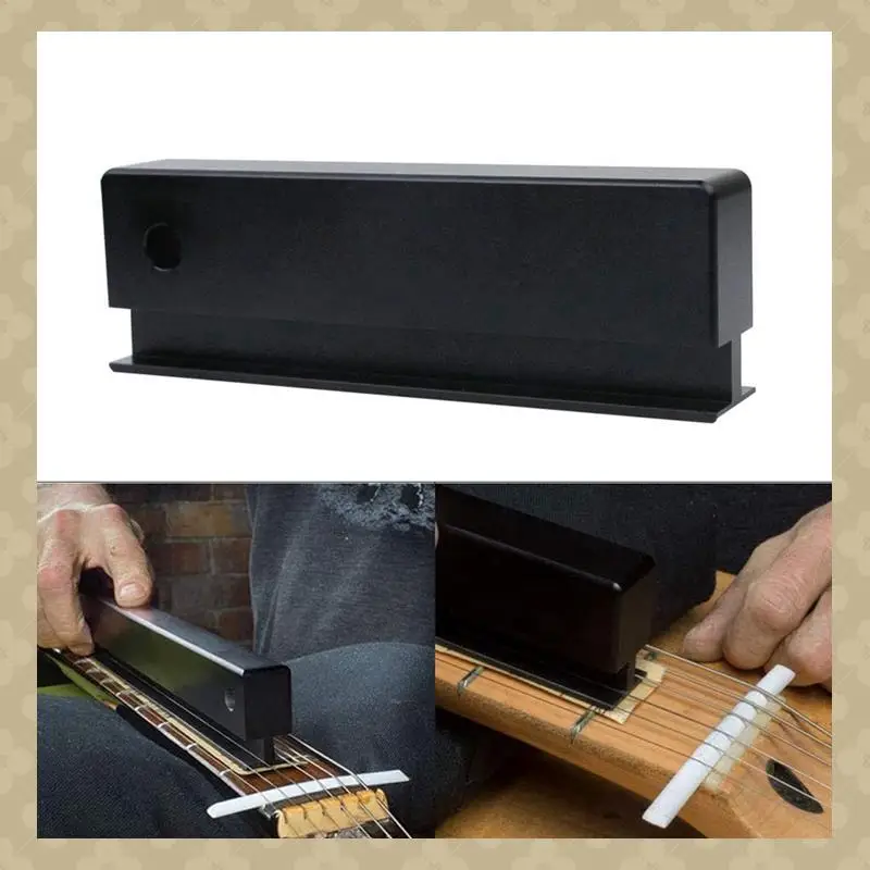 

Guitar Pinwheel String Straightener Pinwheel Sanding Leveling File Bar Leveling Bar Luthier's Tools Durable Black