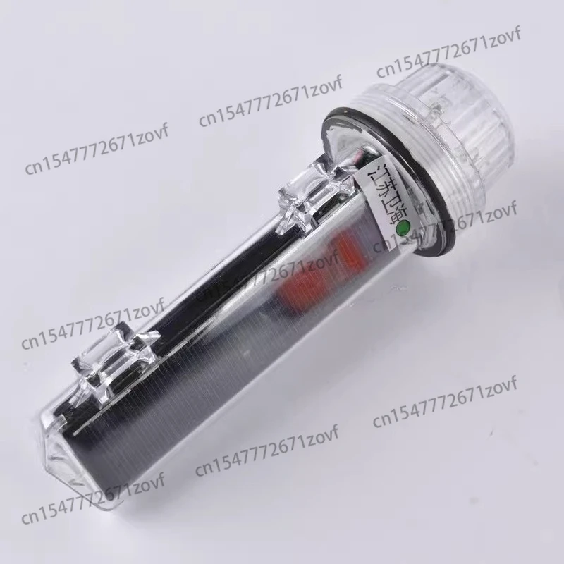 Solar Fishing Buoy Marker Light, Waterproof Net Position Signal with Flashing Warning, Marine Triple-Color Anti-Collision Light