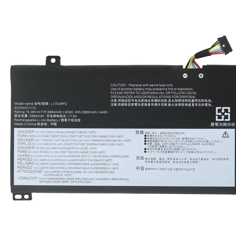 L17M4PF0 15.36V 2964mAh بطارية الكمبيوتر المحمول لينوفو Ideapad S530-13IWL S530-13IML ل Xiaoxin Air 13IWL 5B10R38649 5B10R38650