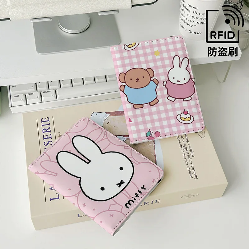 Kawaii Miffy ID Card Holder - Cute Cartoon Multi-functional Card