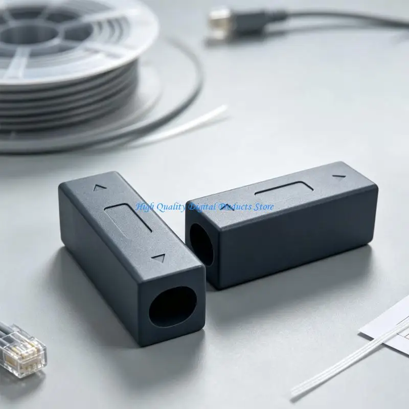 U2JE Outdoor RJ45 Female to Female Coupler for Ethernet Cable Extension, Waterproof Cable Join with Gigabit Data and Power