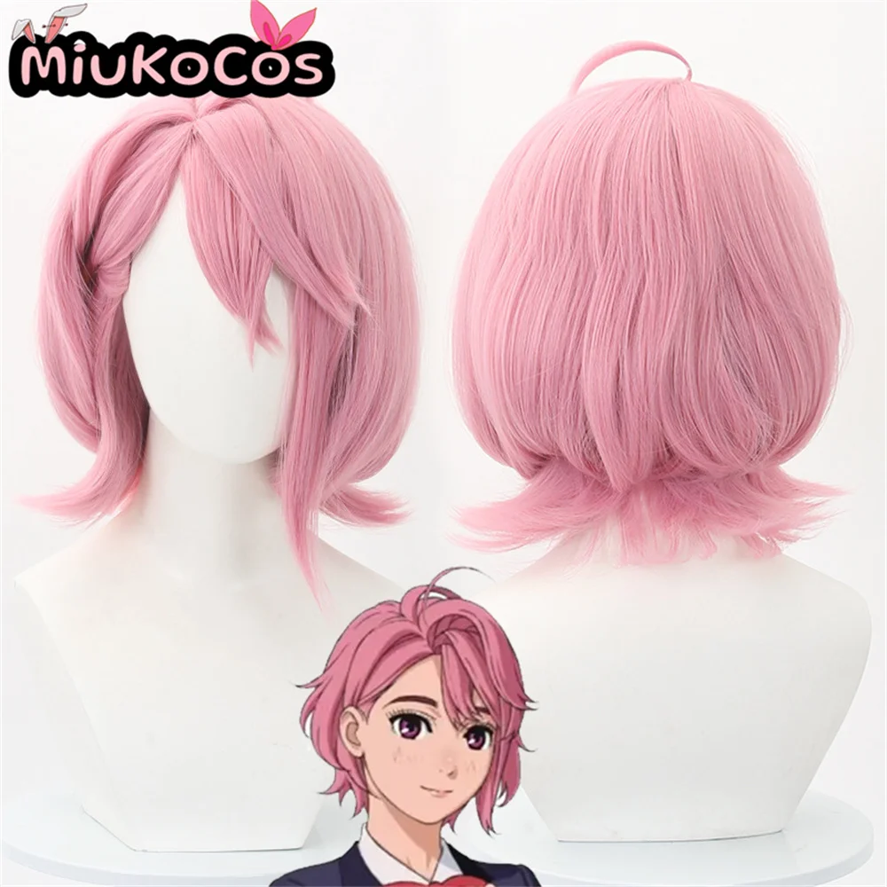 

В НАЛИЧИИ Aira Shiratori Косплей Парик MiukoCosplay Аниме Dandadan Косплей Розовый Цвет Короткий Парик