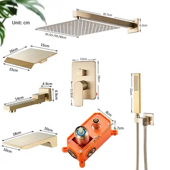 8 最佳銷售 拉絲金淋浴 - №3