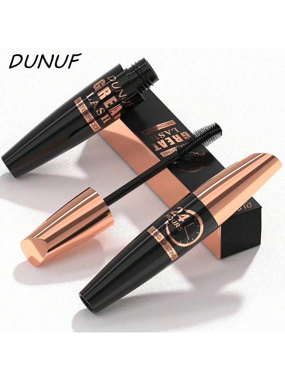 มาสคาร่ากันน้ำ DUNUF 1 ชิ้น & 2 ชิ้น & 5 ชิ้น สำหรับขนตาหนา งอนยาว สูตรสีดำติดทนนาน