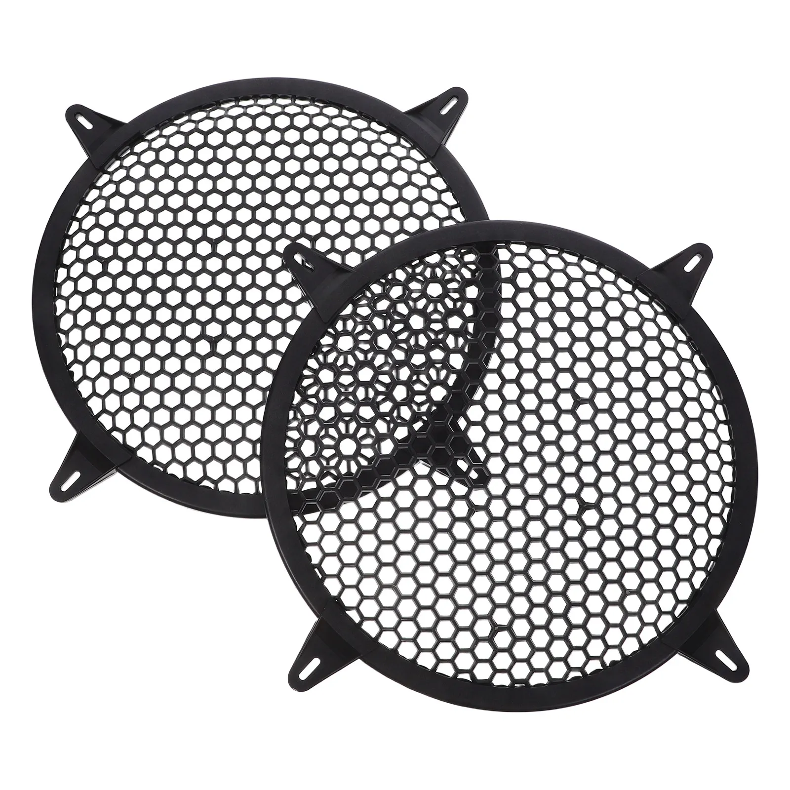 2Pcs Heavy Duty Car Subwoofer Grill Cover 10 Inch Round Mesh Speaker Guard Universal Fit for Truck Suv Audio System Protection