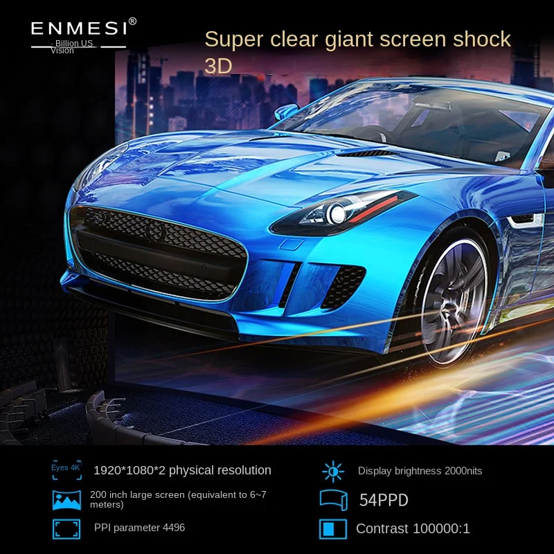 Smart AR Glasses - HD Private Cinema - Giant Screen for Mobile/PC - Game Streaming - Android/Apple Supported