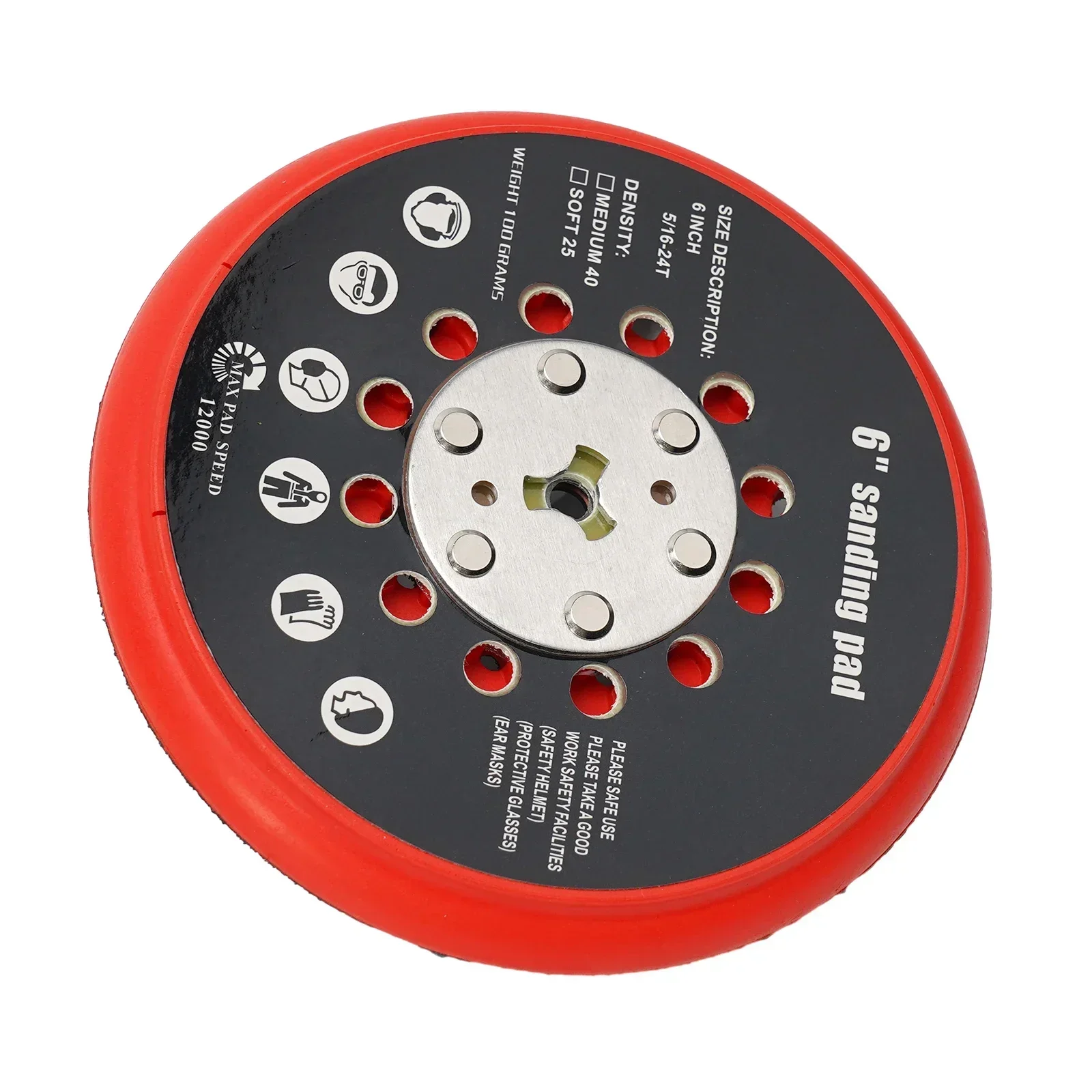 Power Tool Backing Pad 6inch RSM6046 Replace Sanding Discs Sanding Tools Efficient Fir GET75-6N Sander Backing Pads