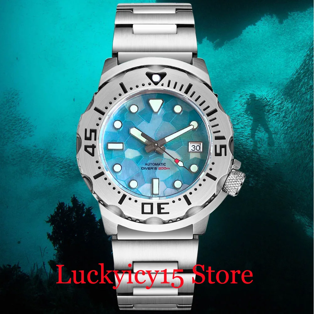 

Diving 20ATM Monster Watch Men Tandorio 42MM MDP Shell Blue BlacK Red Dial Automatic Japan NH35A Watch Sapphire Glass AR Coating